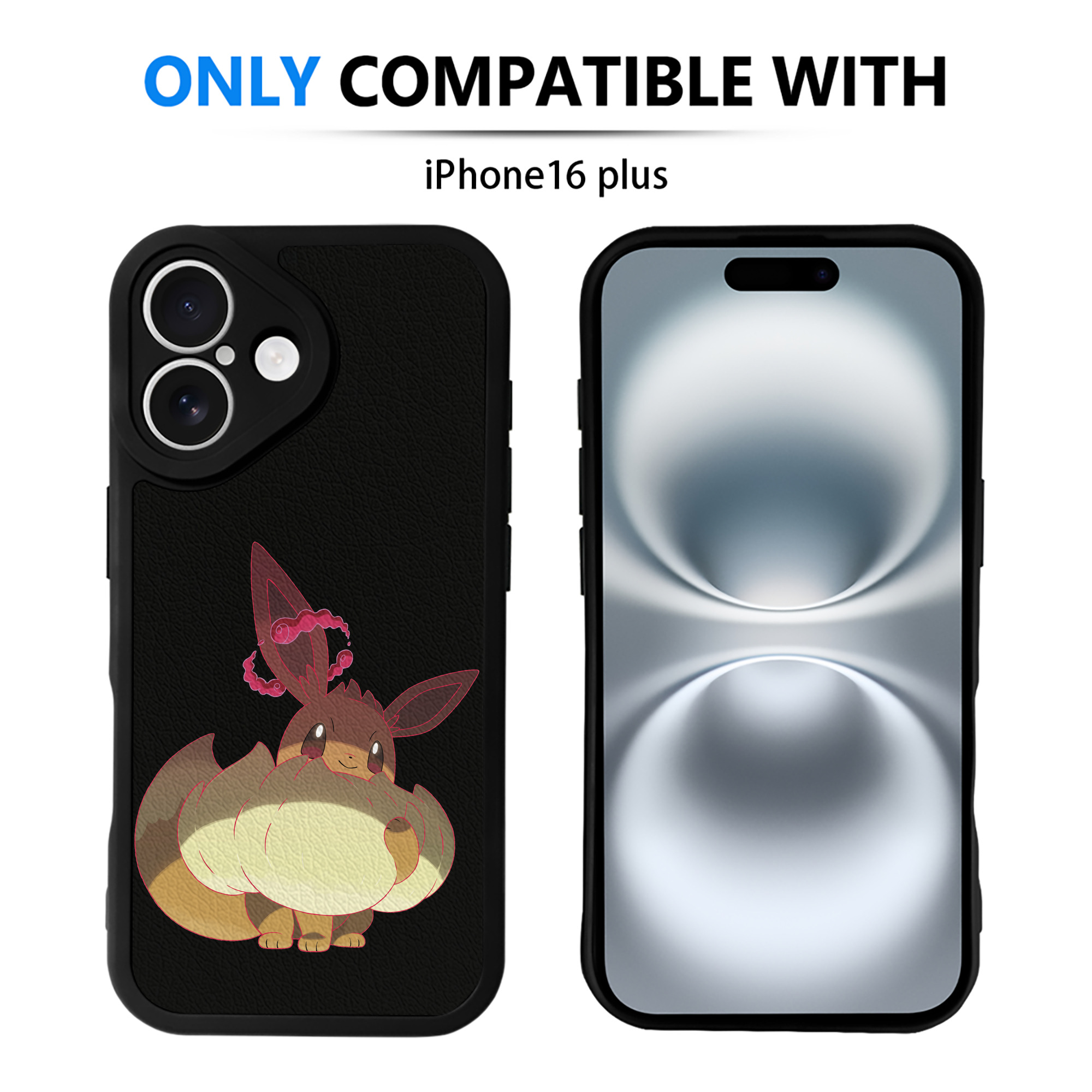 （画像用） ポケットモンスター Pokémon 【iPhone 16シリーズ対応】シリコンスマホケース（レザー調） 材質：シリコン